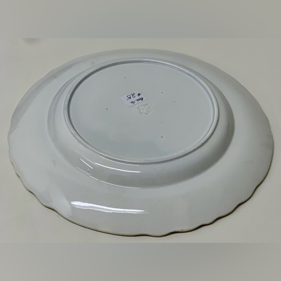 19th Century Antique Gaudy Welsh Butterfly Plate Eagle Marked for US Export - Picture 8 of 16